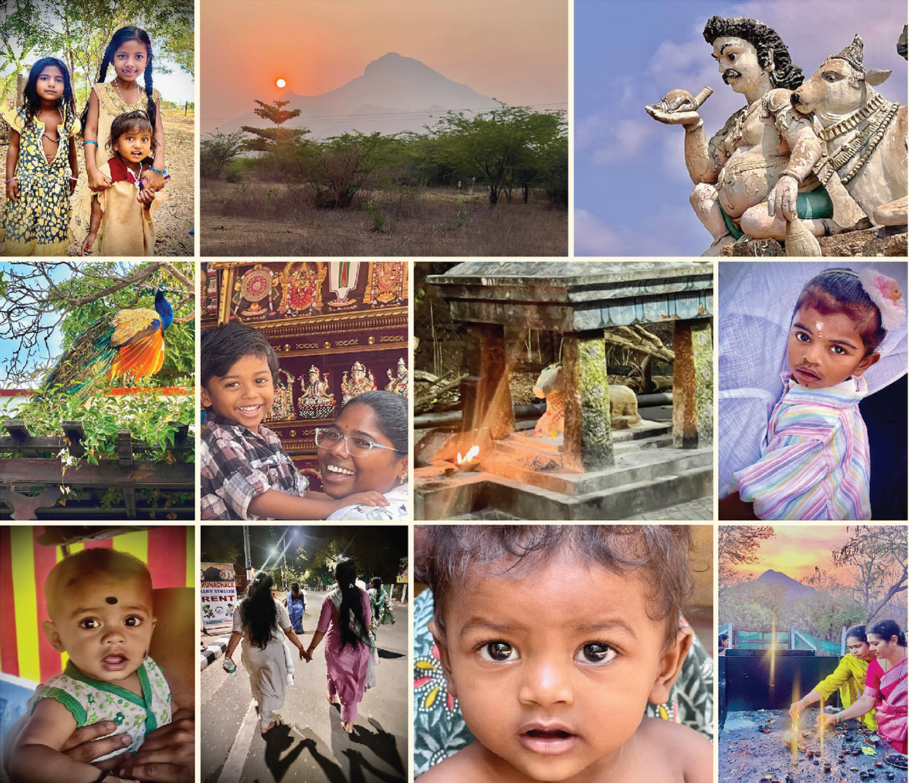 The Faces of Arunachala - Photo collage